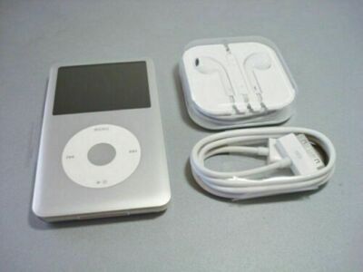 【ジャンク】iPod classic 120GB Silver シリコンカバー付 Clear Crystal Hard Protective Case Cover for Apple iPod