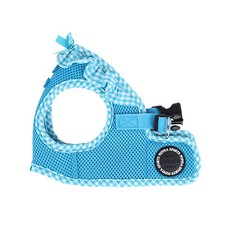 Puppia Dog Harness Vest, Vivien, Soft Mesh ,Sky Blue, Adjustable, XS S M L
