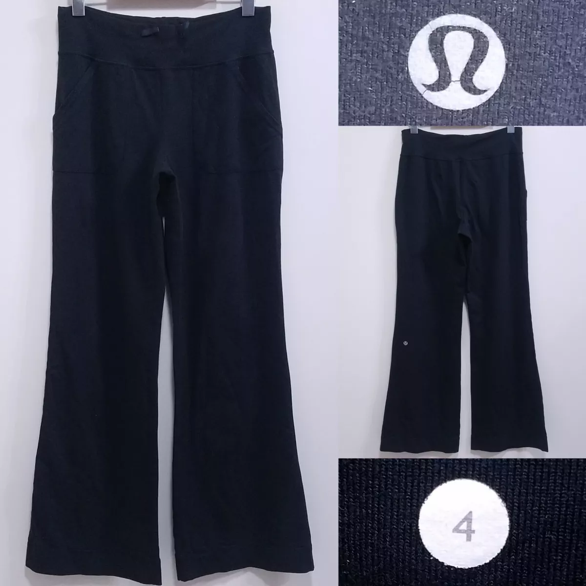 Lululemon STILL Black Yoga Pants Size 4 XS Leggings 30.5 Inseam