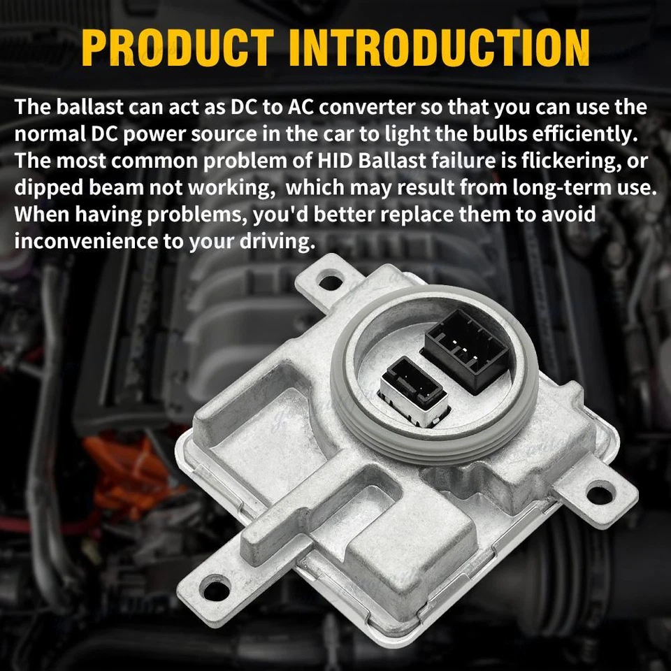 Unidad de control de lastre de faros HID de xenón y bombilla D3S 8K0941597E 2 piezas para Audi VW Foto 2 de 4