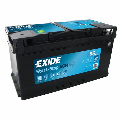 EXIDE Technologies AGM EK950 Batteria Auto 95Ah 850A Start Stop - Foto 3