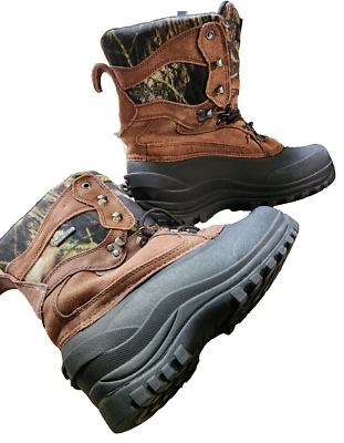 Bushmaster Thinsulate Ultra Camo Boots Hunting Mens Size 6 Leather Upper Bushmaster Thinsulate 600gm Ultra Camo Hunting Boots Mens  main image 3