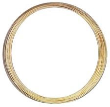 14/20 Yellow Gold-Filled Wire | Half Round | Half Hard | 10-24 Gauge | 1-10 ft