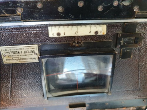 Appareil photo ancien stereo jumelles Mackenstein objectif Carl Paul Goerz 120mm - Photo 9/12