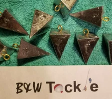 25 (twenty five) 4 OZ PYRAMID SINKERS LEAD FISHING WEIGHTS FREE SHIPPING