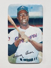 1970 Topps Super Baseball Card #24, HANK AARON, Atlanta Braves, NM Condition