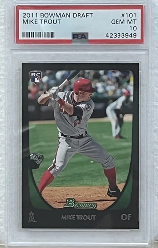 2011 Bowman Mike Trout #101 Rookie RC PSA 10