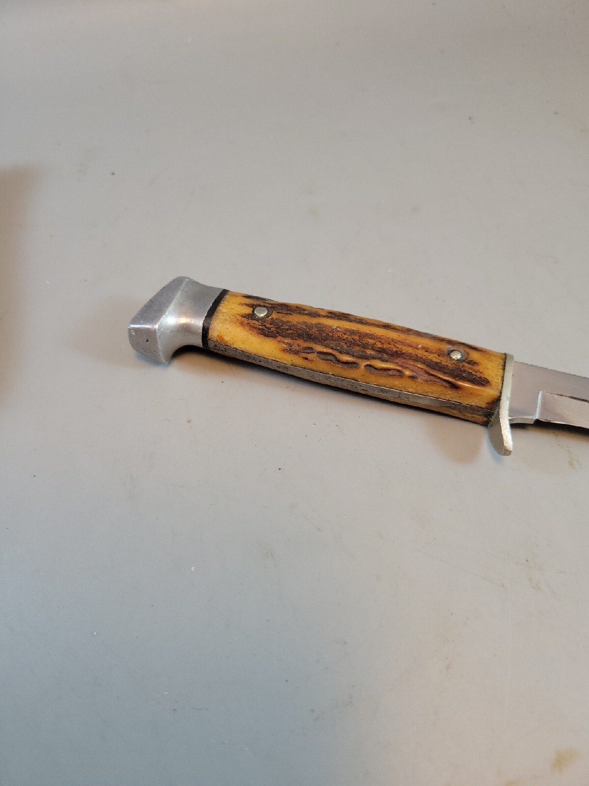 Case fixed blade stag hunting knife sheath US Vintage 19401965 eBay