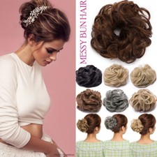 Extra Long Wavy Scrunchie Hair Piece Pony Wrap Wig Add On - CHOOSE YOUR COLOR