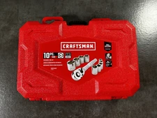 EMPTY CASE CRAFTSMAN 10 pc SAE 3/8 DRIVE RATCHET SOCKET CASE
