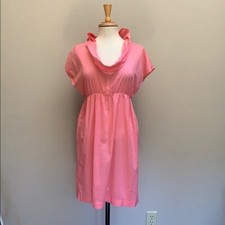 J Crew Cowl Neck Cap Sleeve Cotton Summer Dress S