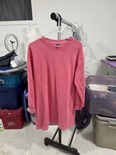 Old Navy Pink Tee-shirt Dress Long sleeves XS New W Tags