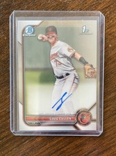 2022 Bowman Chrome Greg Cullen 1st Bowman Rookie Auto #CPA-GC Baltimore Orioles