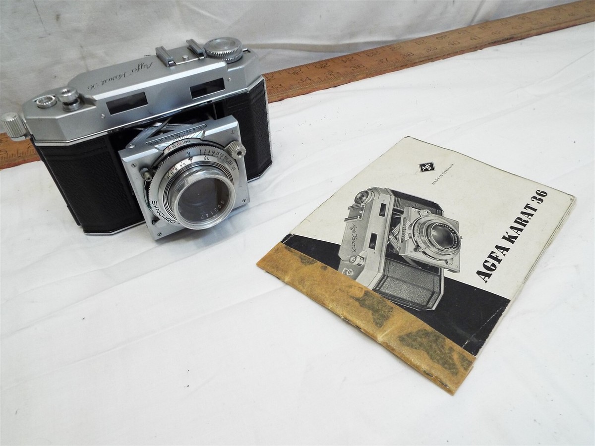Agfa Karat 36 Film Camera 35mm Rangefinder Solinar 50mm Lens Range  Finder