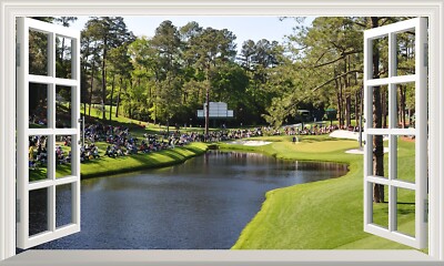 Golfturnier grün Fairway Magic Fenster selbstklebender Aufkleber Abziehbild Druck Poster