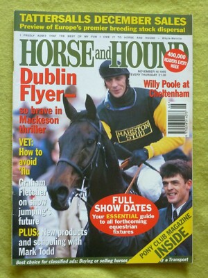 HORSE & HOUND / 1995 NOV 16 / DUBLIN FLYER- SO BRAVE MACKESON THRILLER