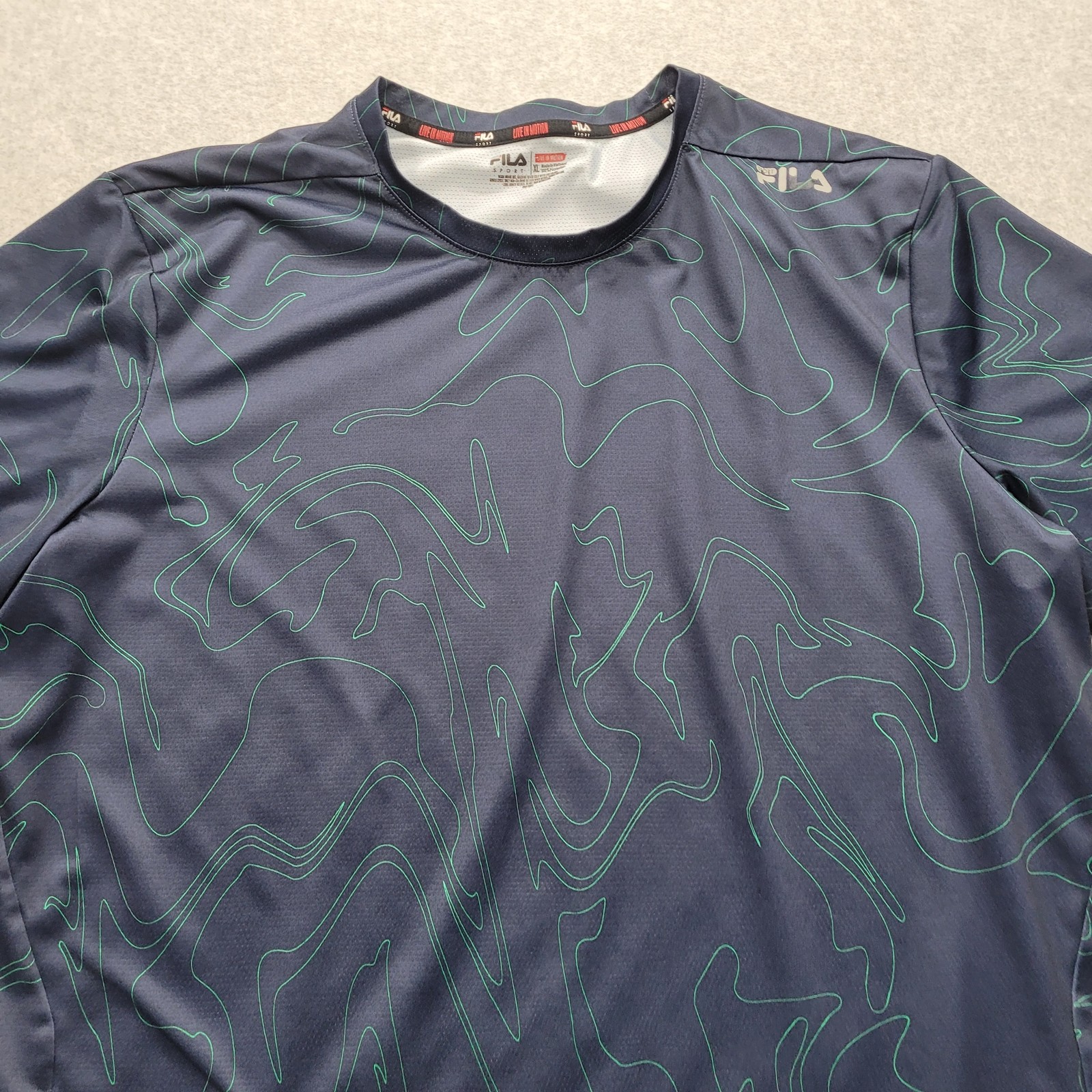 Fila Camicia atletica uomo XL blu scuro