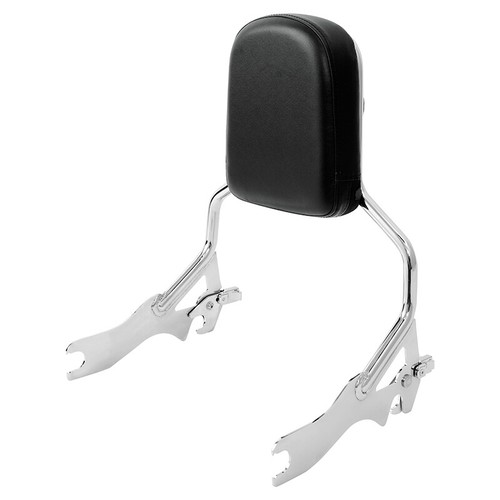 Skull Backrest Sissy Bar With Leather Pad For 1986-2013 Kawasaki
