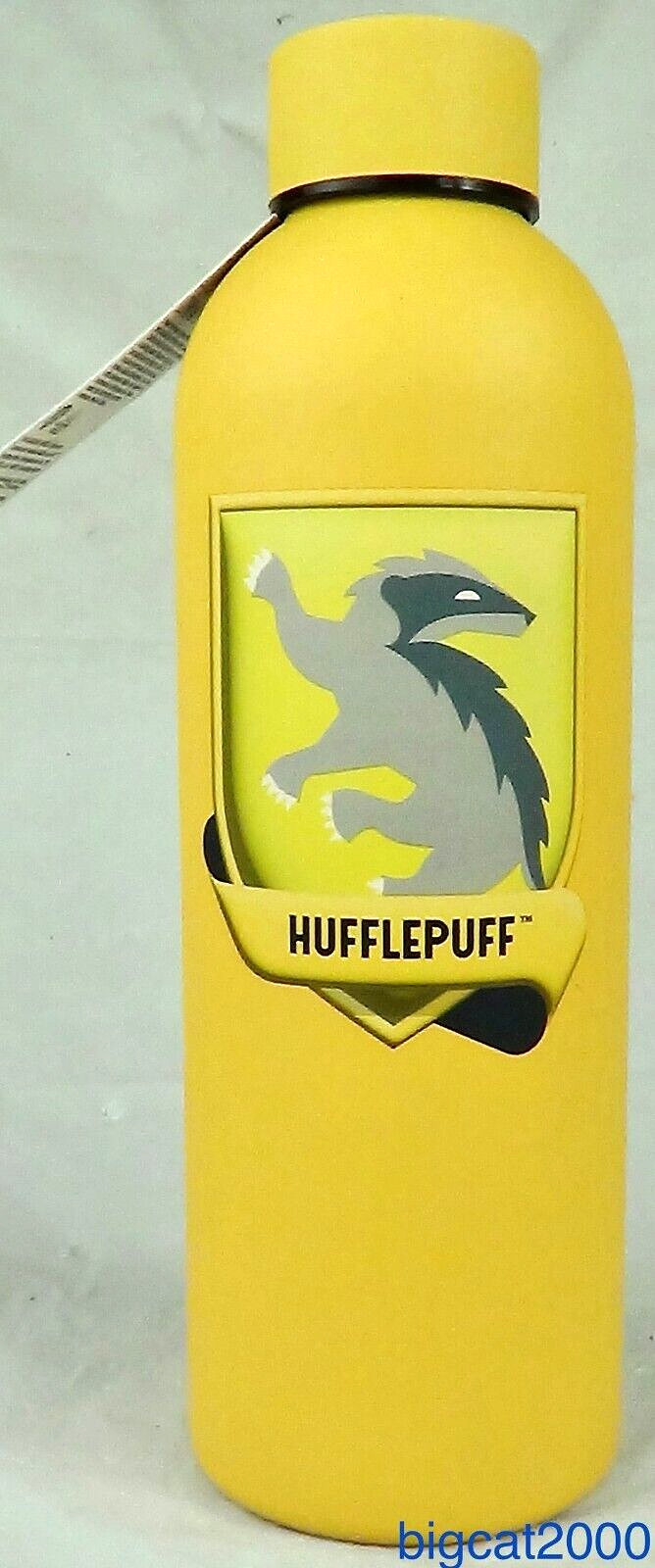 Harry Potter Hufflepuff Metal Water Bottle 800ml School Sports Gift Present