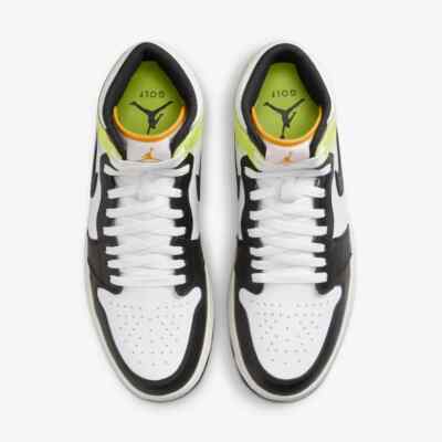 New Nike Air Jordan 1 High Golf Shoes - Volt/ University  display picture 1