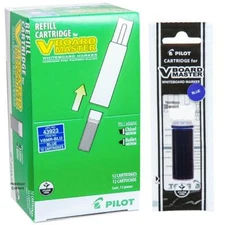 43923 Pilot VBoard Master Dry Erase Marker Refill Cartridge, Blue Ink, 12 Each