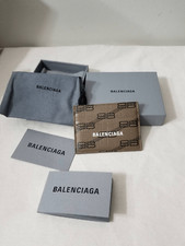 New Balenciaga leather cardholder with box