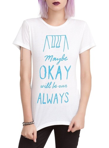 The Fault in Our Stars T-Shirt Maybe Okay Juniors Tee (XL) - 第 1/1 張圖片