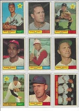 1961 TOPPS BASEBALL CARD SINGLES (372-446) $1.50 each w/discount