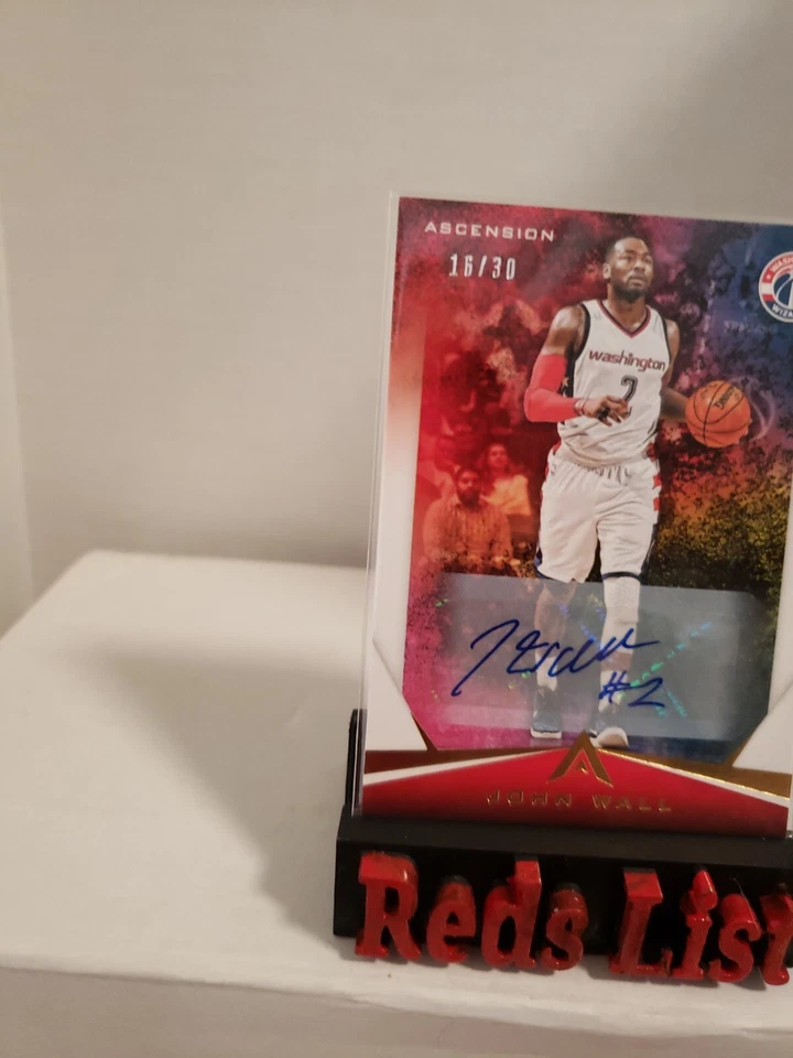 2017-18 Panini Ascension Auto #53 John Wall /30 Washington Wizards  - Image 2 of 4