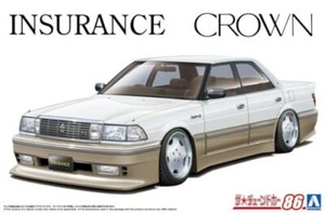 Aoshima 1/24 La voiture tune n°86 INSURANCE UZS131 Couronne 1989 Kit modèle en plastique