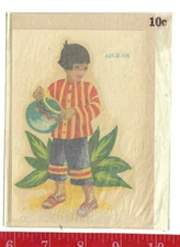 Vintage Meyercord decal child with pot  435-D 10c
