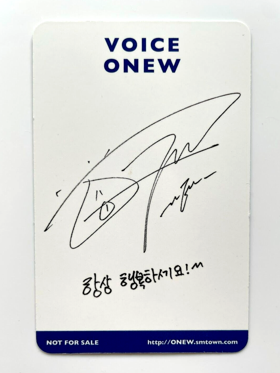 SHINee ONEW VOICE White ver. 1st Mini Solo Album 2018 CD +