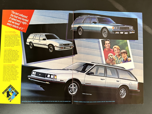 Chevrolet 1987 International Auto Show Promotional Brochure Monte Carlo SS IROCZ - Picture 3 of 4