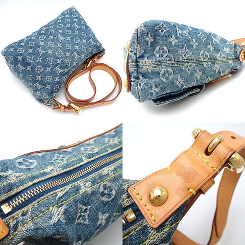 LOUIS VUITTON Shoulder bag Buggy PM Monogram denim M95049 Blue /352227 - Picture 3 of 9