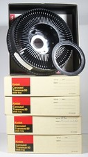 Five 5 Kodak Carousel Transvue 80 Slide Trays - with boxes, rings - CLEAN