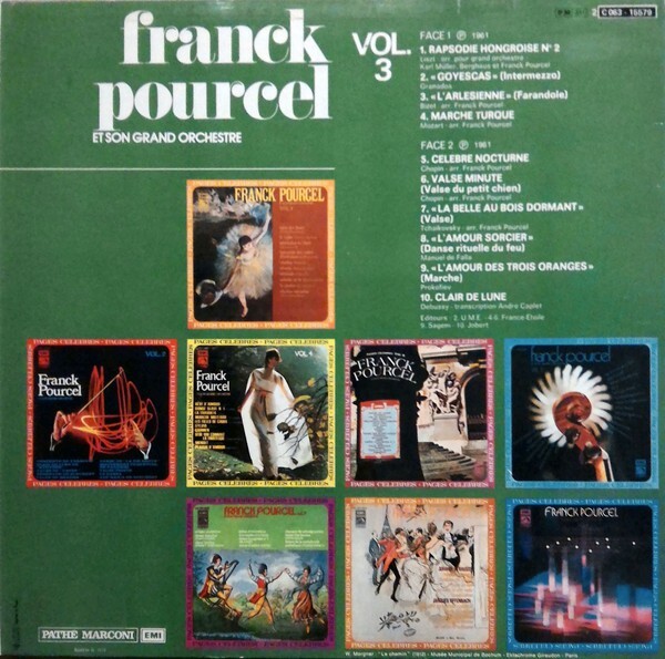 Franck Pourcel Et Son Grand Orchestre - Pages Célèbres Vol. 3 (LP