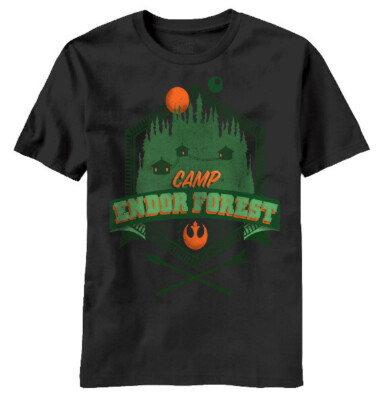 Classic Star Wars Episode VI Camp Endor Forest Spoof T-Shirt, NEW UNWORN