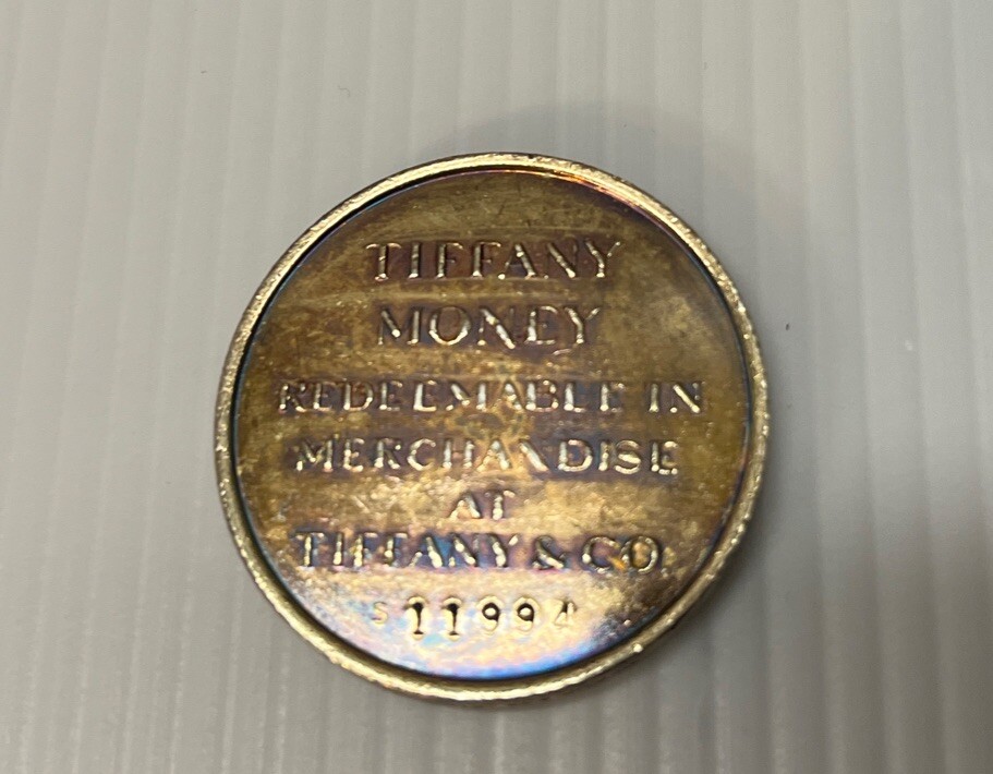 Tiffany & Co. $100 Tiffany Gift Coin with Original Bag and