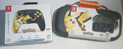 Pikachu Power A 25th Anniversary Controller & Case nintendo Switch nsw