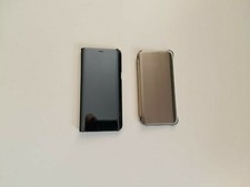 VENDO clear COVER CLEAR VIEW ORIGINALE per SAMSUMG S7 edge