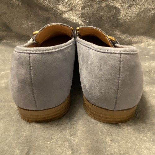 Time And Tru Shoes Women’s Size 9 Elegant Loafers in Light Blue Gold Detail New - Picture 4 of 8