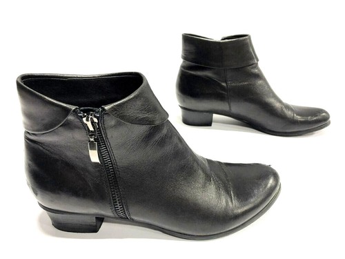 Spring Step Stockholm Black Leather Zip Up Boot Womens EUR39 US8.5 M - Picture 7 of 9