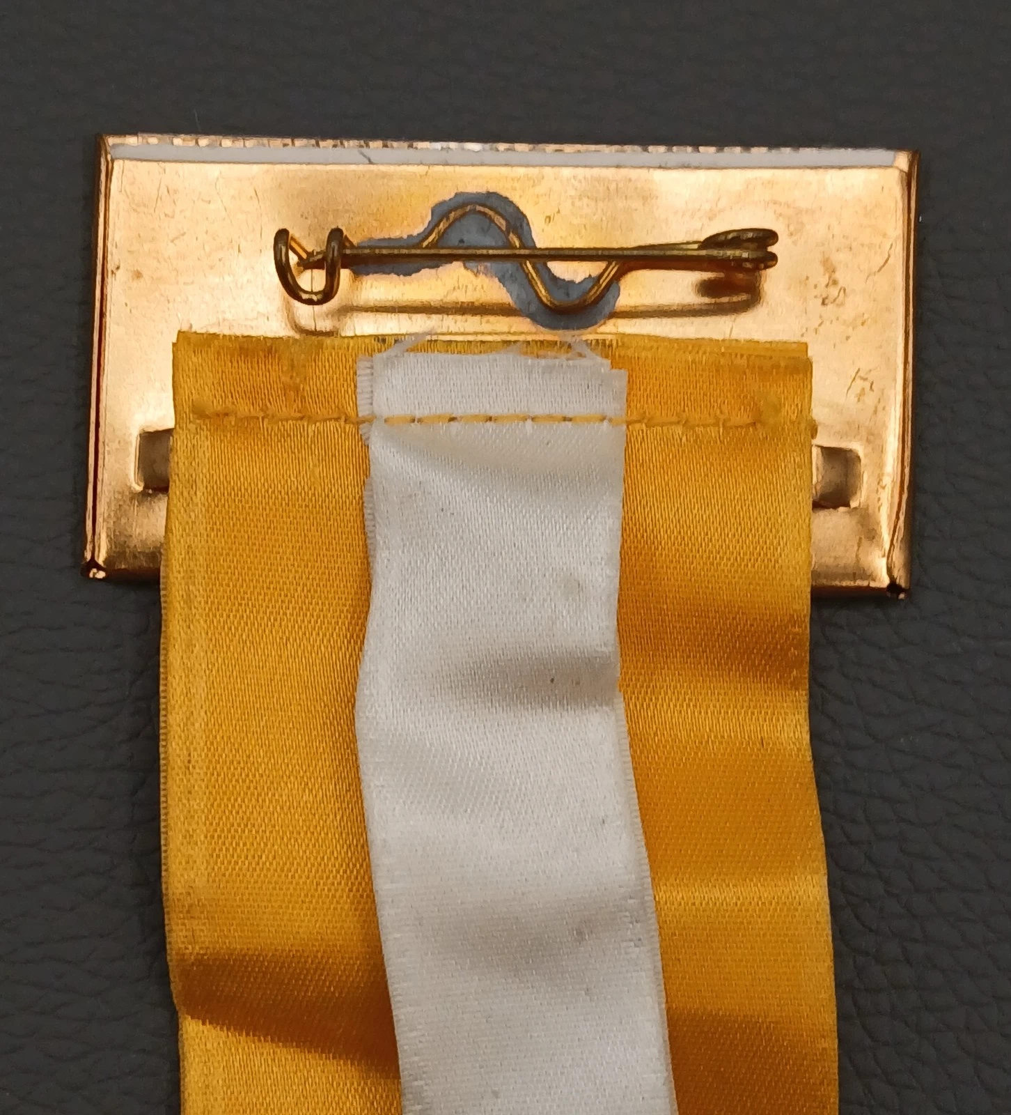 Teamsters Delegate Badge Keyring 6" Gold Yellow Ribbon 1986 Las Vegas Convention image 7