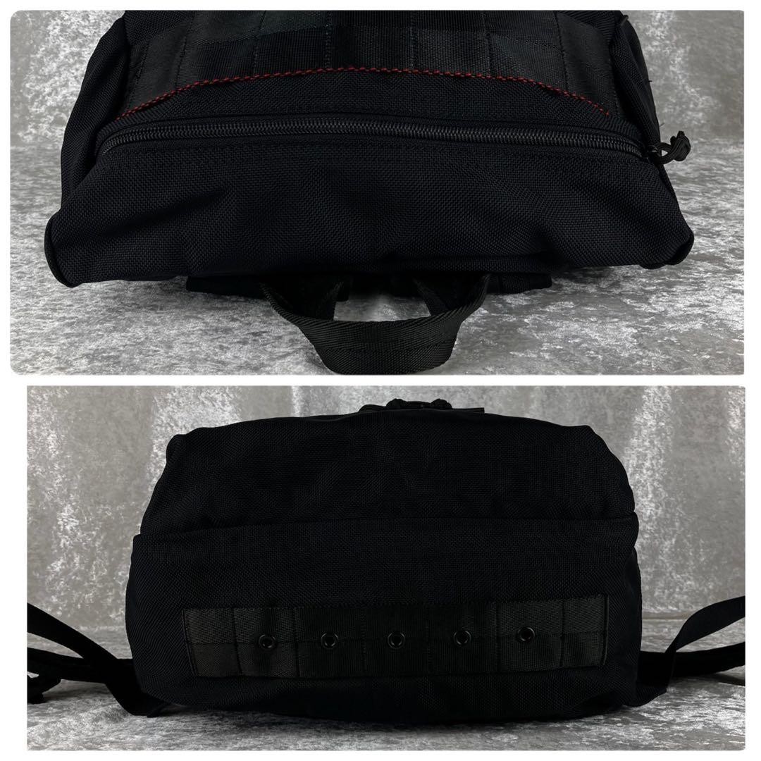 BRIEFING Simple Flap Backpack Black Ballistic Nyl… - image 4