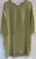 American Vintage Dress NWT Size Medium Olive Green Relaxed Fit Tunic Pockets