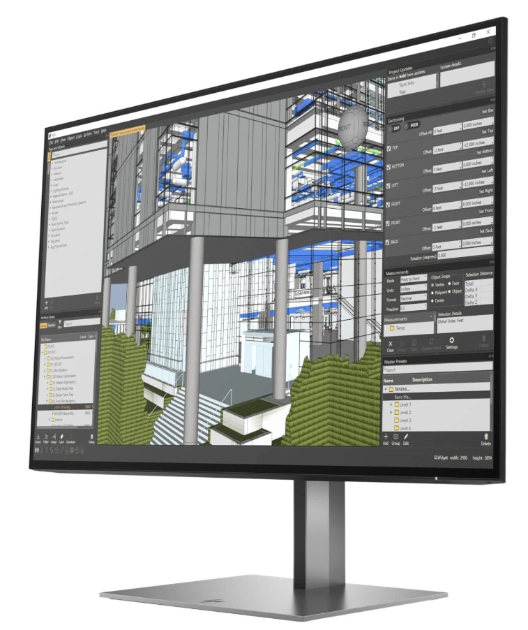 24-inch HP Z24N G3 1920 x 1200 LED Monitor Grey - Image 2 of 4