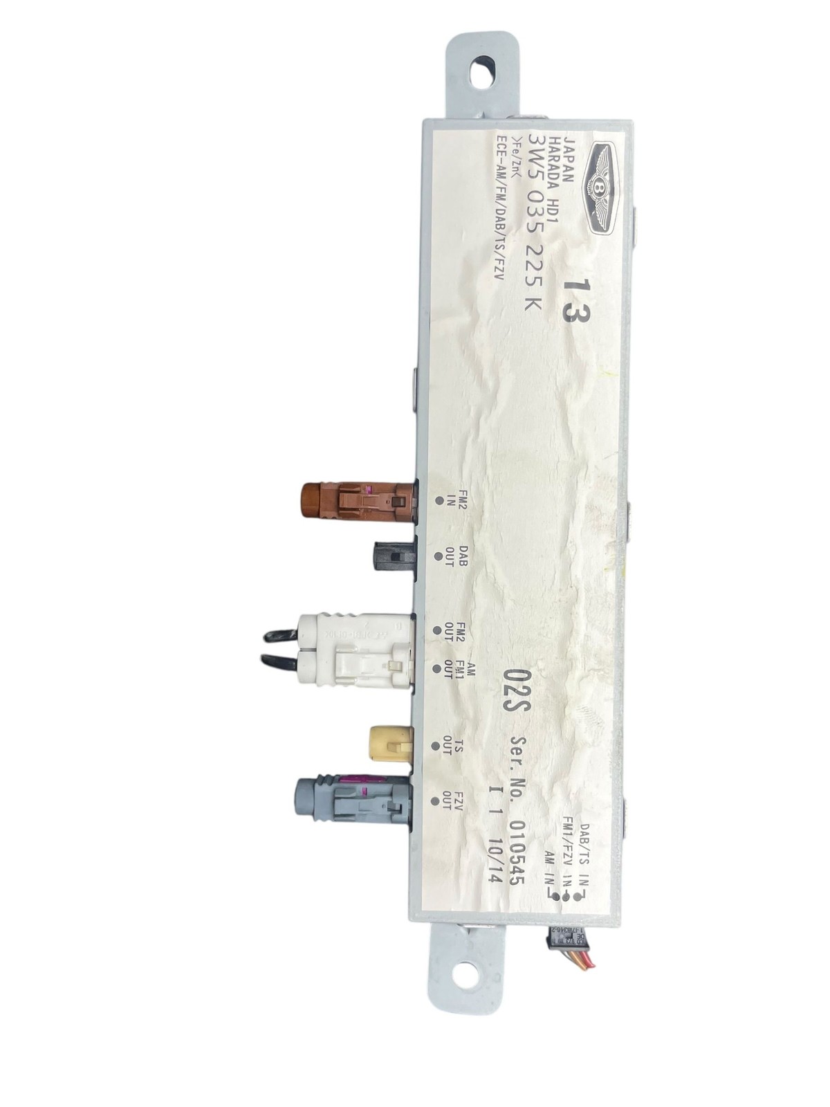 2013-2019 BENTLEY FLYING SPUR 4W 223B AUDIO RADIO ANTENNA AMPLIFIER MODULE UNIT