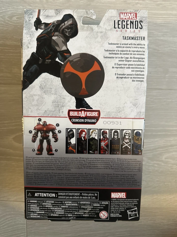 Marvel Legends series Black Widow Series Task Master 6" figure brand new sealed - Image 2 of 2