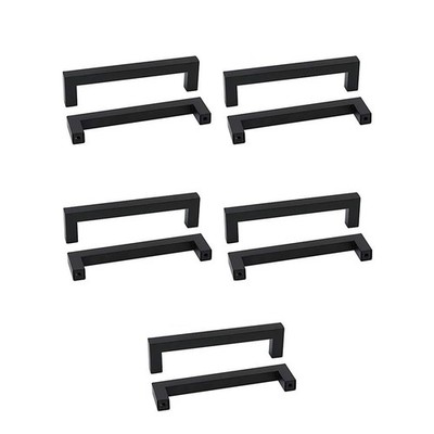 Matte Black Cabinet Handles 10 Pack with Secure Packaging for Easy Installation