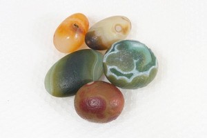 Mongolia Gobi Eye Agates 161 gr Four Agate lot G